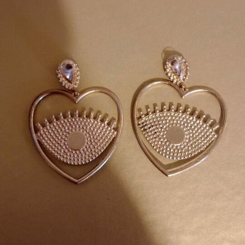 Cristin Diamantidou Earrings hanging like new, blue and gold