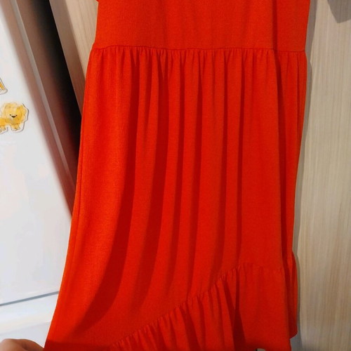 OVS coral dress new with square bust