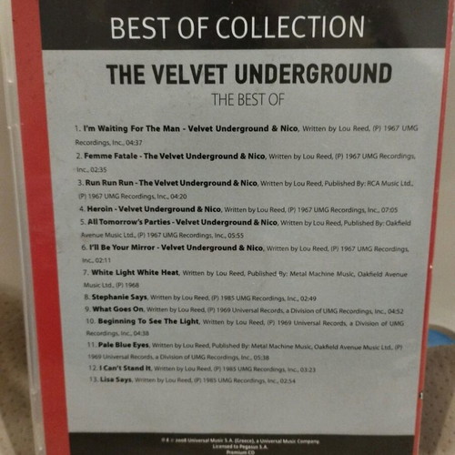The Best Of The Velvet Underground CD like new, rock