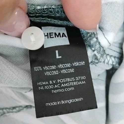 Hema semizie dress like new, size L, green-white zebra print