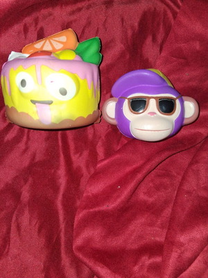 Squeeze toys used, pack of 2