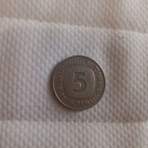 Collectible German coin 1975 used