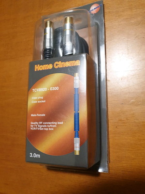 Καλώδιο Τηλεόρασης PROLINK TCV8920-0300 3 μέτρων καινούργιο