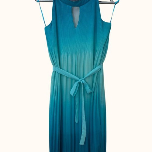 Orsay Ombre Pleated Dress size 38 EUR like new, turquoise blue