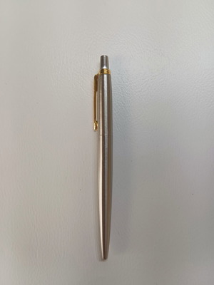 Parker Jotter ballpoint pen, steel with gold details