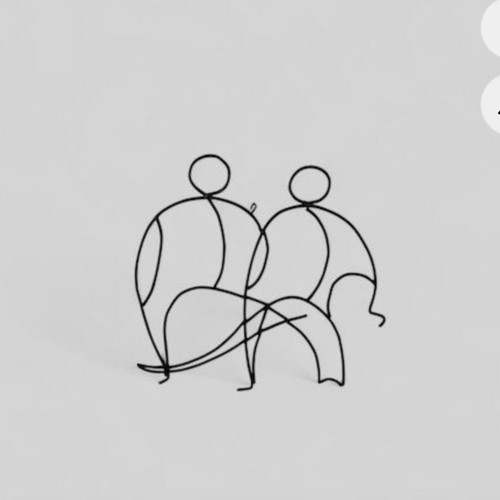 Decorative Wire Art Couple 40x20 Metal New