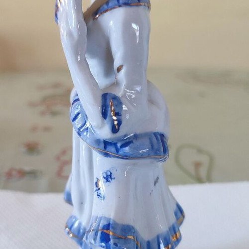 Vintage porcelain figurine 'Woman with Fan'