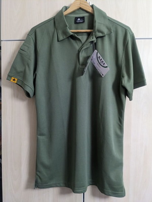 Polo breathable shirt new, size M, green
