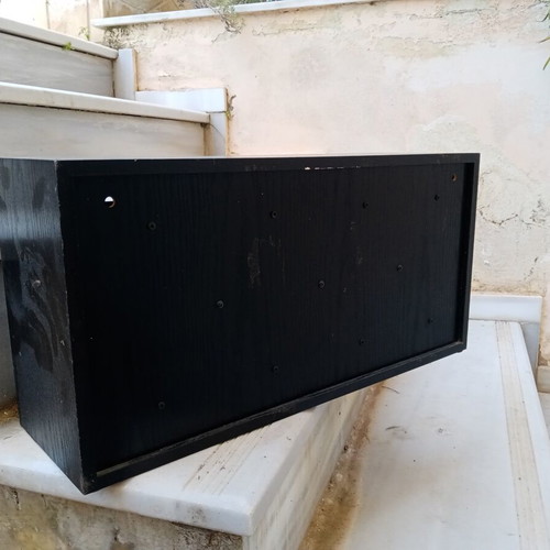 Wooden wall and tabletop CD holder for 60 CDs like new