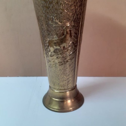Bronze vase umbrella stand like new 48x20 cm