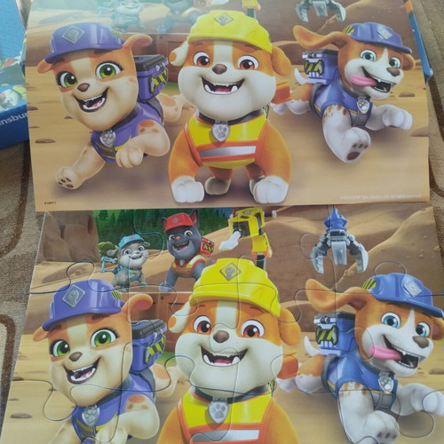 Double Preschool Puzzle 3+ used by Ravensburger with posters