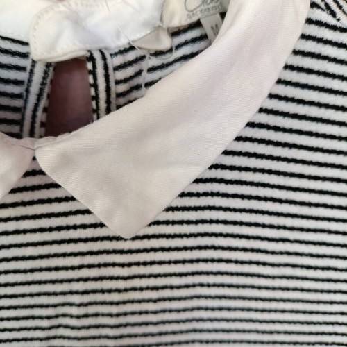 Clock House Dress with Peter Pan Collar, Like New, Black and White