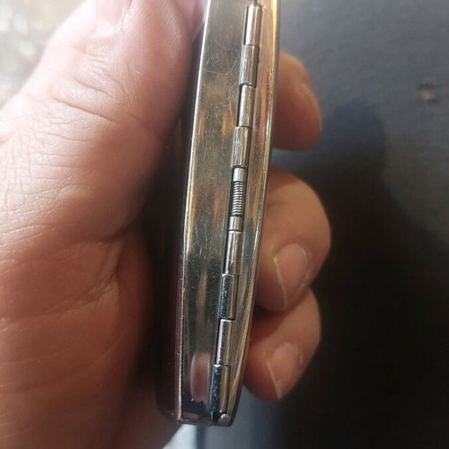 Ronson lighter with tortoise and cigarette case used