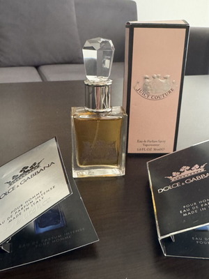 Juicy Couture women's perfume 30ml with Dolce Gabbana men's sample