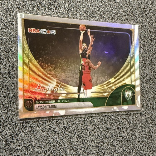 Jayson Tatum 2025-26 NBA Hoops Highlights Holo Foil #263 Celtics like new