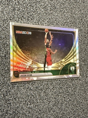 Jayson Tatum 2025-26 NBA Hoops Highlights Holo Foil #263 Celtics like new