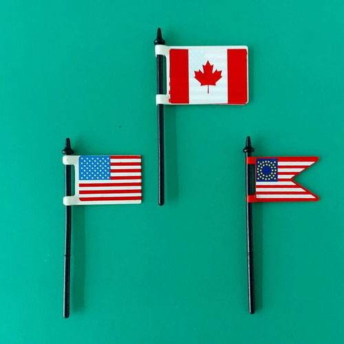 Playmobil America Flags used