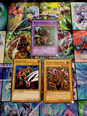 Rabid Horseman Fusion Materials Yu-Gi-Oh! cards used set of 3
