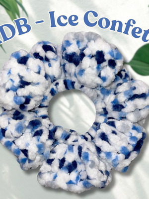 Scrunchie χειροποίητο Ice Confetti καινούργιο