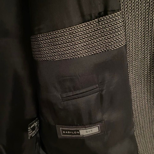 Babylon Bus No 54 men's jacket gray weave like new
