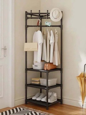 Metal entrance furniture with hanger and shoe rack new 185x40x40cm