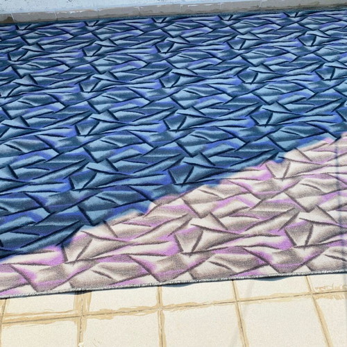 Unused anti-slip carpet rug, 3x2 meters