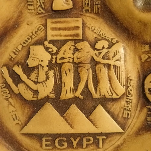 Decorative ashtray new with Ancient Egypt theme made of resin
