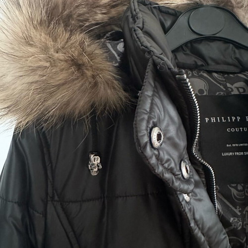 Philipp Plein Couture women's black jacket with fur like new, size large