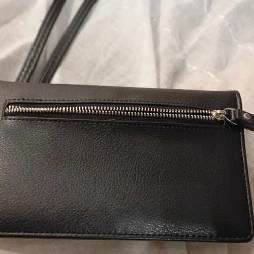 Black crossbody wallet bag new with card and coin slots
