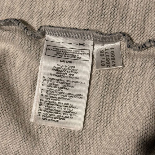 Adidas jacket used, size M, black and gray