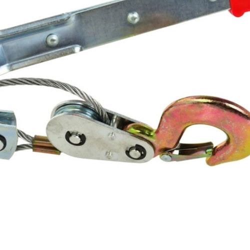 Manual hoist with ratchet mechanism, 2.5m wire rope, 2t capacity new