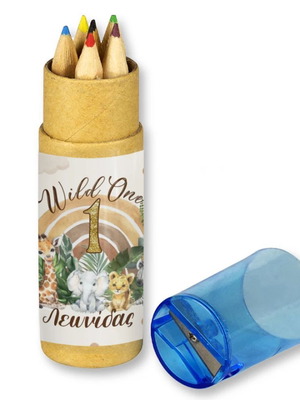 Wild One Colored Pencils new, 10 pieces with name