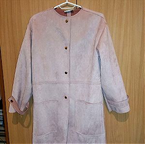 Παλτό από Zara καστόρ, ροζ απαλό. Το νούμερο του είναι small και δεν έχει καμία απολύτως φθορά