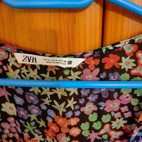 Mini dress Zara used, multicolor, size S