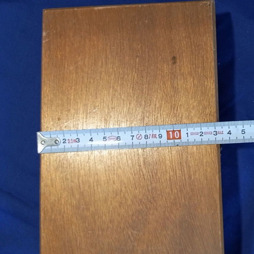 TILI Wooden Travel Backgammon Board like new, 21x13 cm with wooden pieces and dice