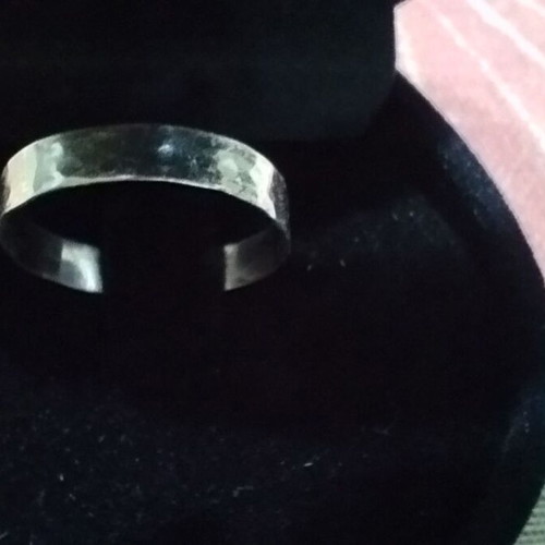 Silver 925 Handmade Hammered Ring Like New
