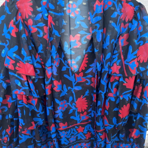 Nema shirt blouse new, slim fit, black with metallic thread