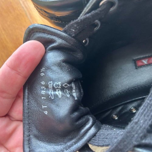 Prada shoes used with sole defect, size 44.5, black