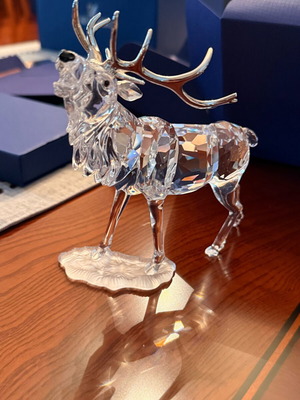 Swarovski Crystal Stag figurine like new