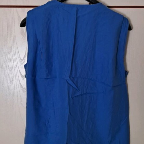 Mango Wrap Blouse like new, blue, size L