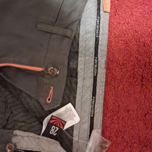 Chino pants green-khaki Funky Buddha new, size 28