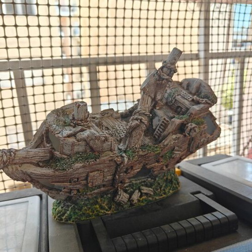 Aquarium decoration shipwreck new, polyresin safe for fish