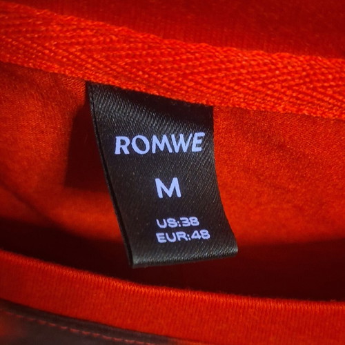 Romwe Grunge Punk Skeleton T-Shirt red size M like new