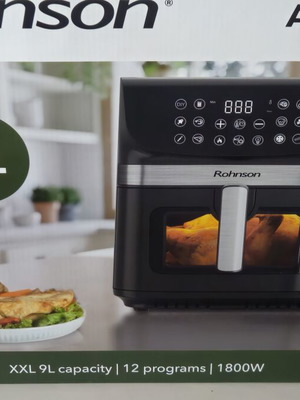 Rohnson Air Fryer with 9L removable basket and digital touch panel