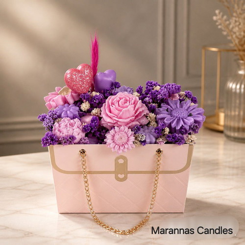 Aromatic candle bouquets new in various colors