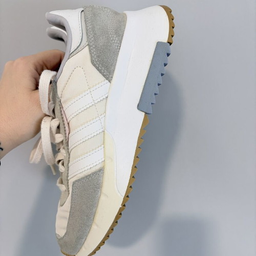Adidas sneakers used, size 38, white and grey
