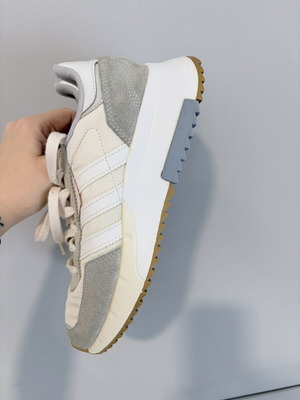 Adidas sneakers used, size 38, white and grey