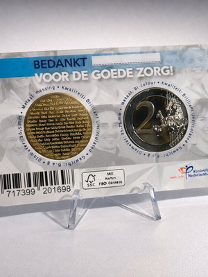 Coincard Ολλανδίας 2 Ευρώ 2020 συλλεκτική έκδοση για την υγεία
