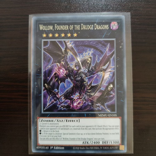 Yu-Gi-Oh Wollow Founder of the Drudge Dragons card like new