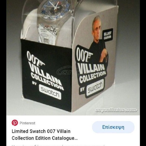 Swatch Swiss-Made 007 James Bond Danjaq Villain Collection Elliot Carver Watch new